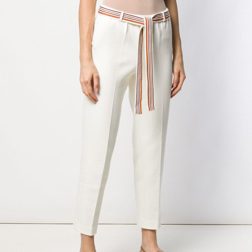 Loro Piana - Belted Cropped Trousers - Size 38